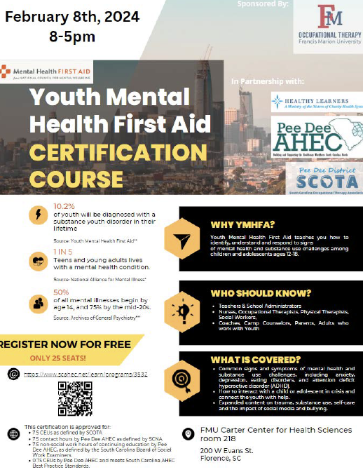 Program Details: Youth Mental Health First Aid Certification | South ...